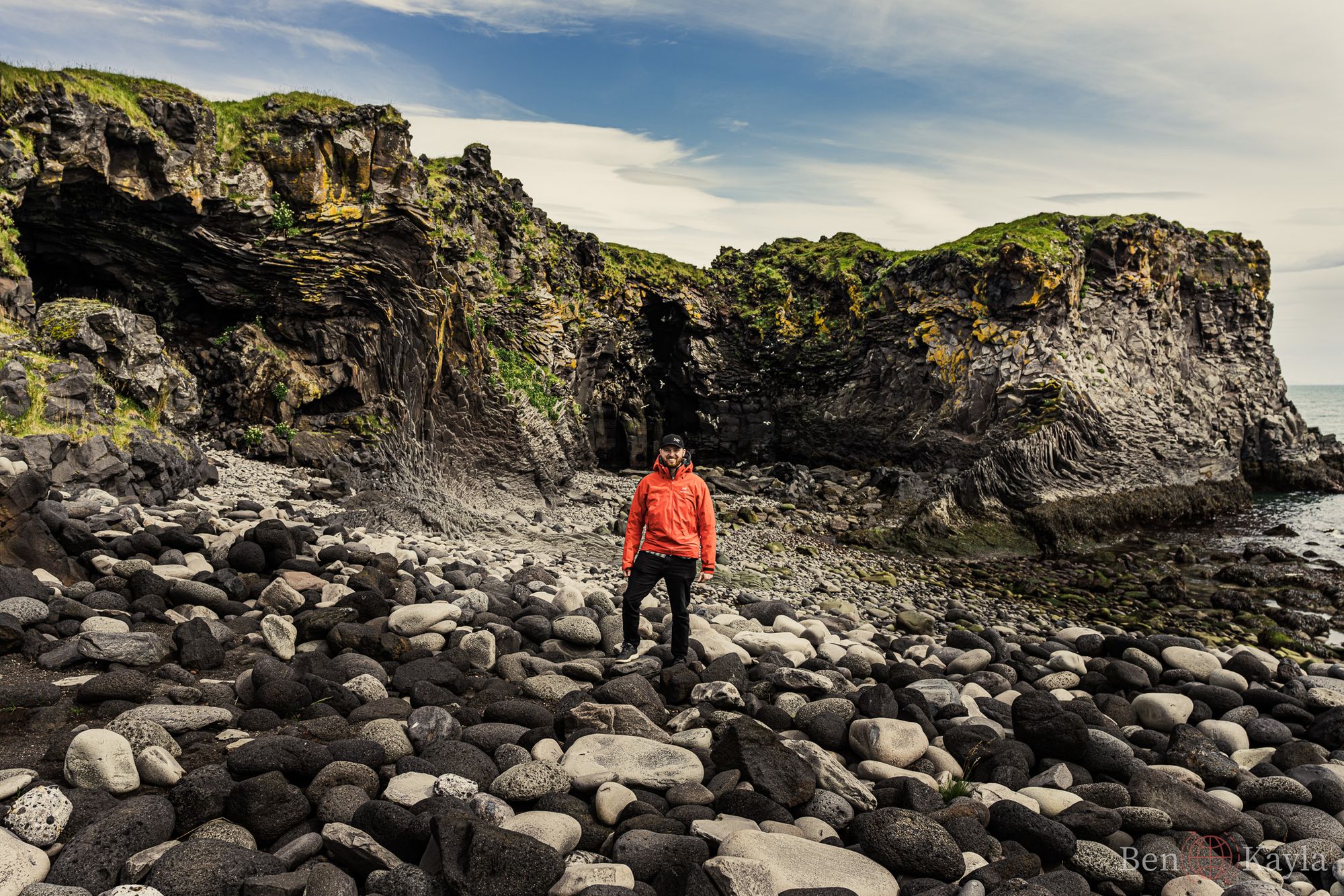 Ben standing on some rocks