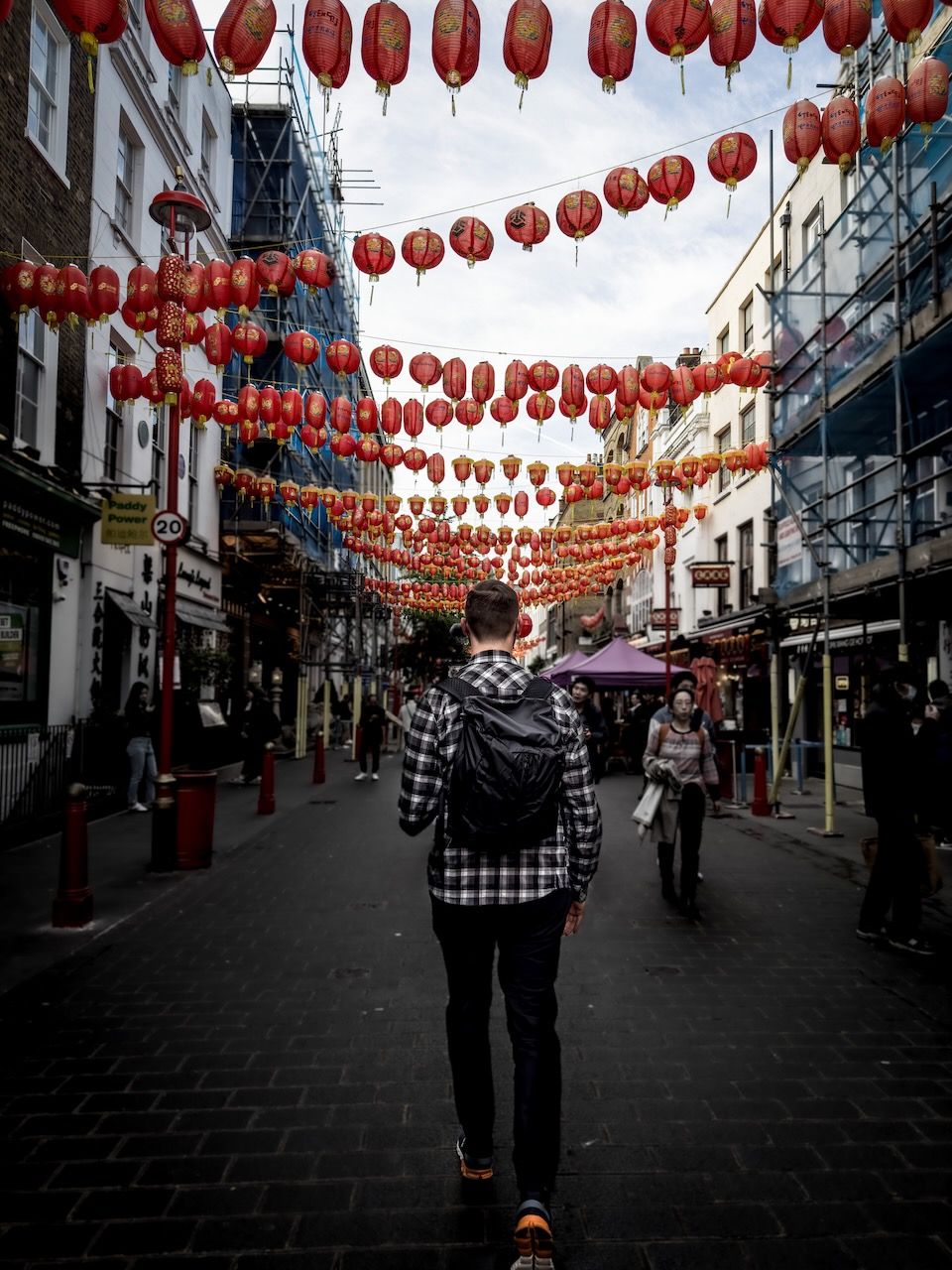 Walking in London chinatown